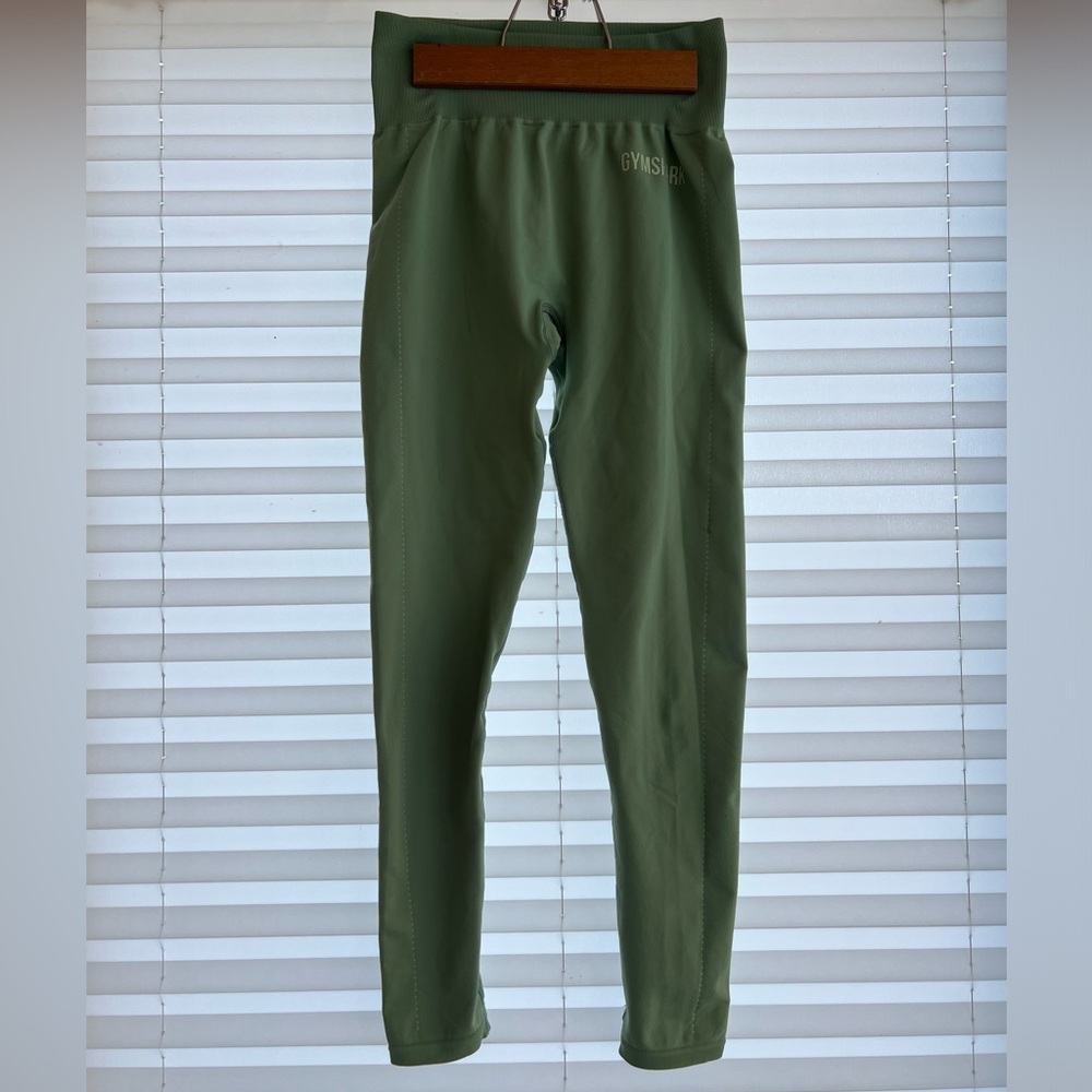 Green Gymshark High Waisted Leggings